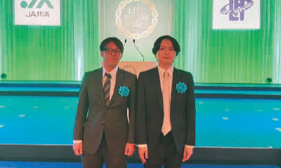 羽部真一さん(左)、金谷紀孝さん(右)
